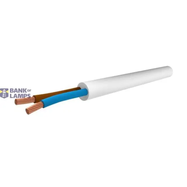 Cable OMY H03VV-F 2×0.5mm² white