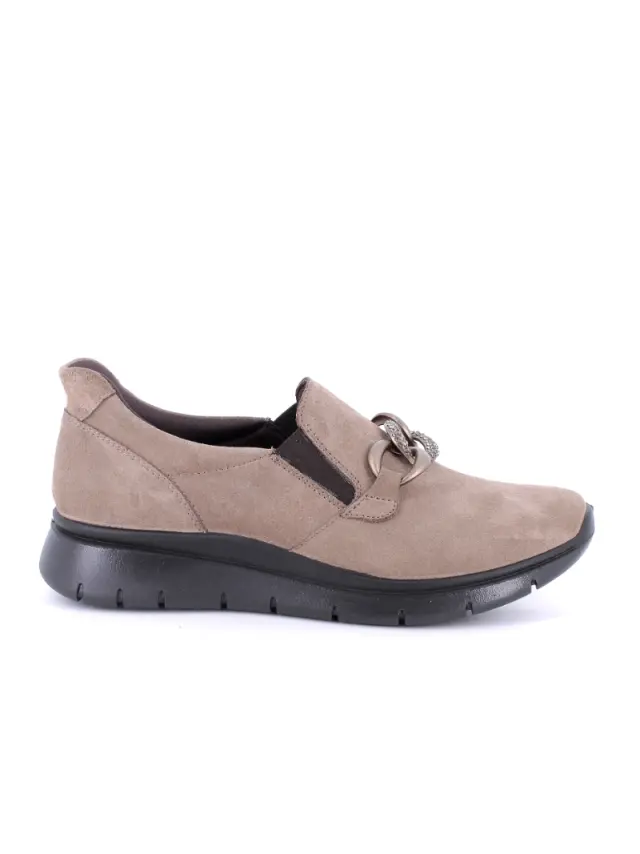 Imac Μοκασίνια-Loafers Γυναικείο δέρμα Nubuck Μπεζ IMA/856530 FANGO 3