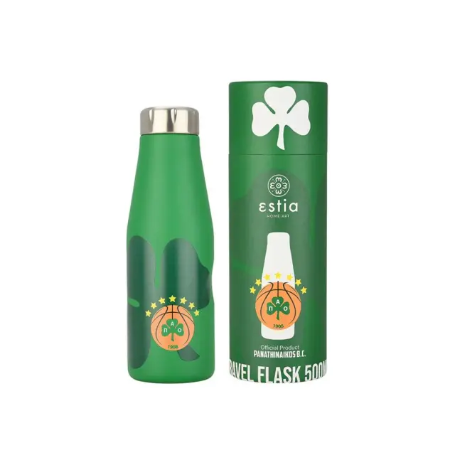 ESTIA ΘΕΡΜΟΣ TRAVEL FLASK PANATHINAIKOS BC EDITION WE THE GREENS 500ml
