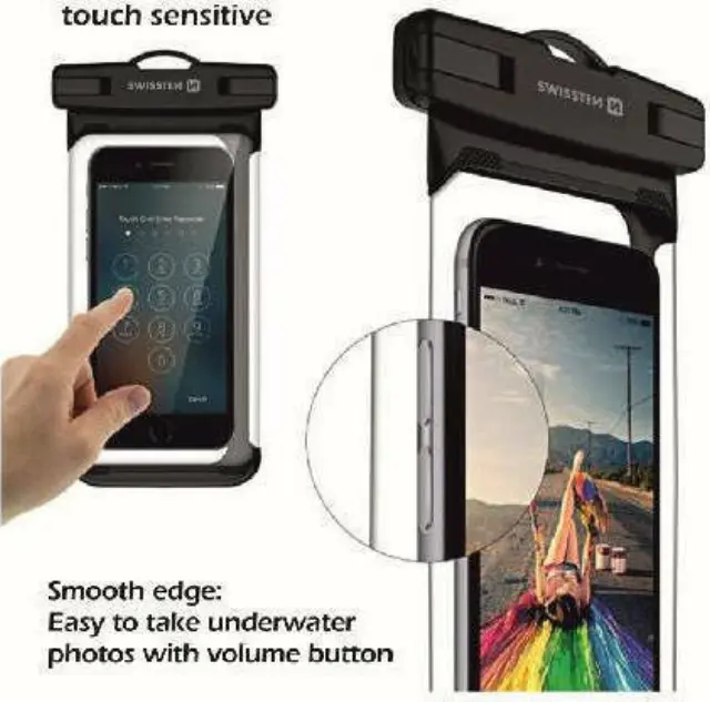 Αδιάβροχη θήκη για smartphone μέχρι 6.5" Swissten 32900800 3