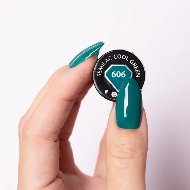 Semilac Ημιμόνιμο Βερνίκι 606 Cool Green 7ml 2