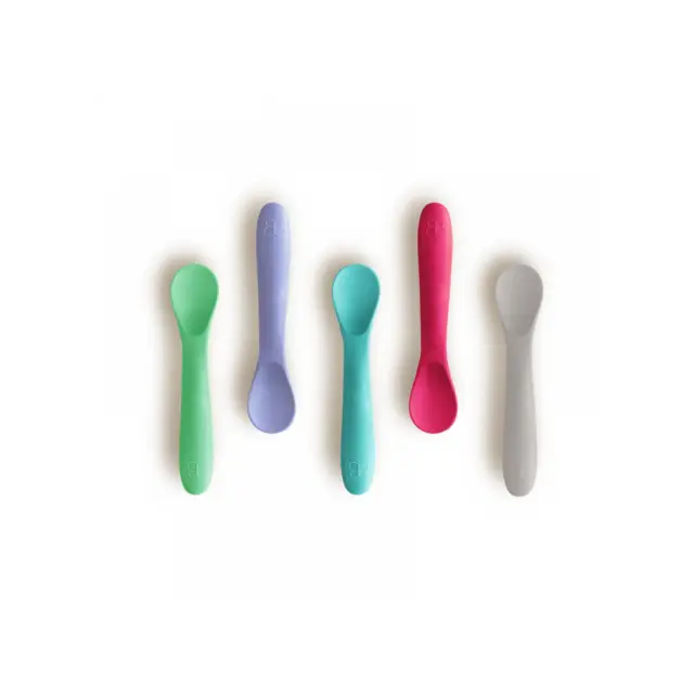 Spoon Σετ 5 Κουτάλια Σιλικόνης Ροζ B0190-P Bbluv