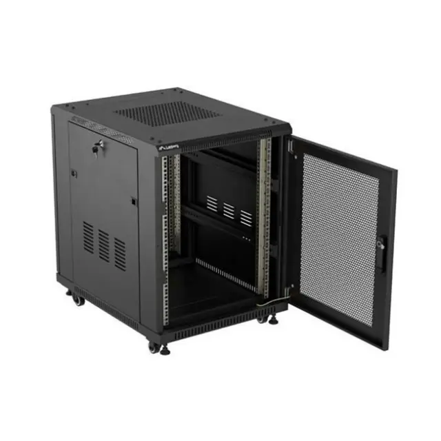 Lanberg Καμπίνα Rack 19" 15U 600X800 Black (FF01-6815-23B)