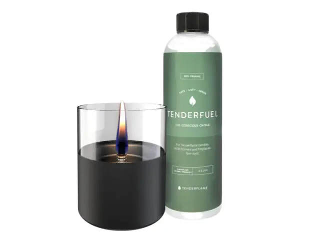 Σετ Gift Pack Επιτραπέζια εστία φωτιάς Lilly 10 & Tenderfuel 0.5lt Τenderflame με διάρκεια καύσης 9 - 10 ώρες, χωρητικότητα δεξαμενής 300ml και διαστάσεις 10x11.5cm - Black TF-600501
