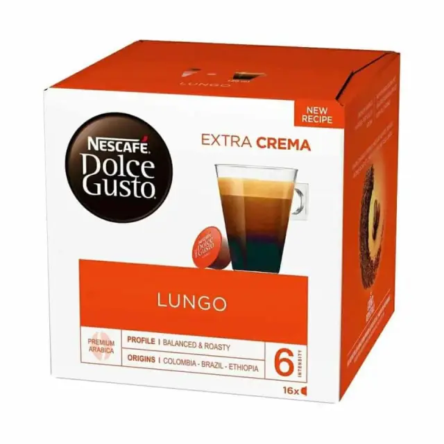 Nescafe Lungo Κάψουλες Dolce Gusto 16τμχ