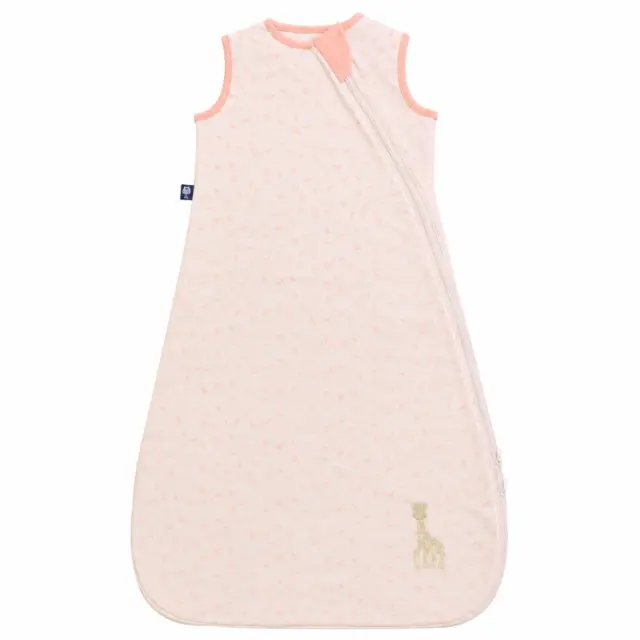 Υπνόσακος BabyBliss Σόφι Καμηλοπάρδαλη BlissSac 2.5tog Οργανικό Βαμβάκι "Leaves Pink" 0-6 Μηνών BLISS-SAC-S025