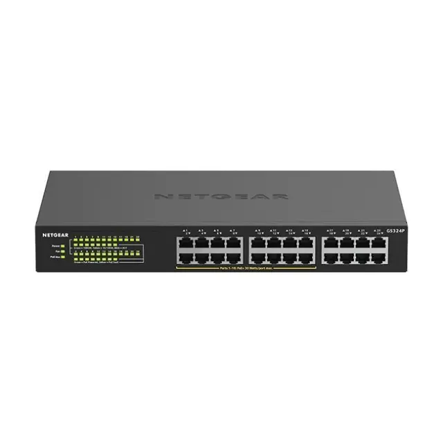 NetGear GS324P Unmanaged L2 PoE+ Switch με 24 Θύρες Gigabit (1Gbps) Ethernet