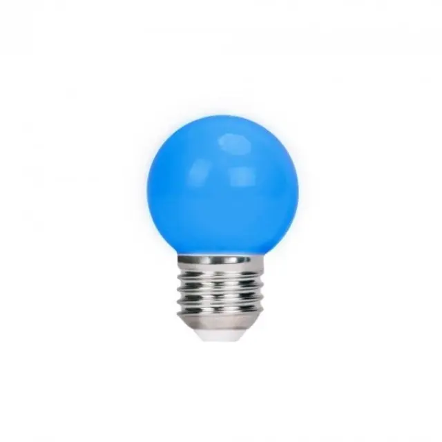 LED G45 E-27 230V 1W BLUE PCV SPECTRUM
