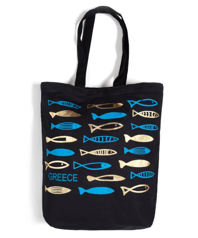 Τσάντα καραβόπανο (40cm x 40cm x 10cm) gold 6 GREECE - -