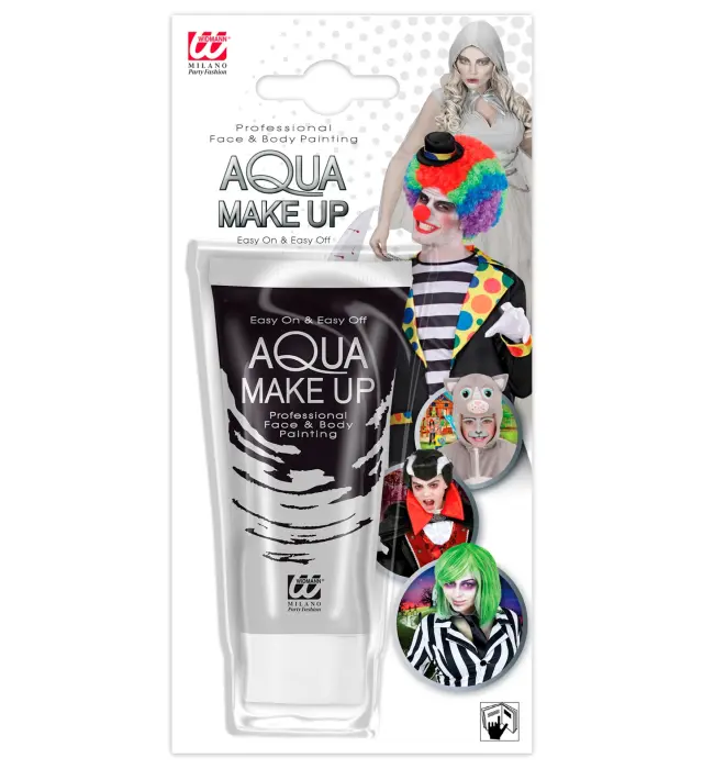 Αποκριάτικο Μακιγιάζ Aqua Γκρι 30ml (Widmann) (W-03435) 2