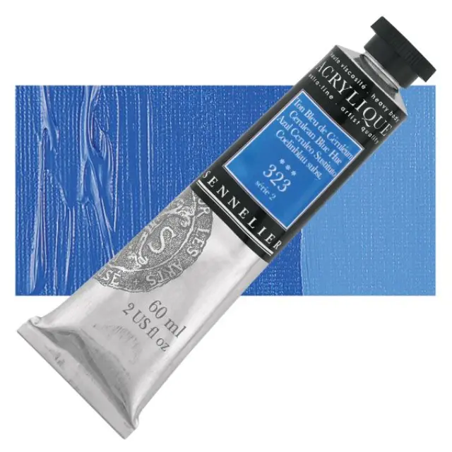 Ακρυλικό Sennelier Extra Fine - 323 Cerulean Blue Hue S2 - 60ml