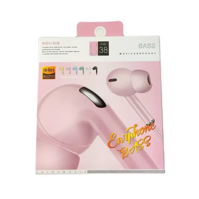 Ακουστικά Handsfree 3.5mm Jack In Ear - Pink 2