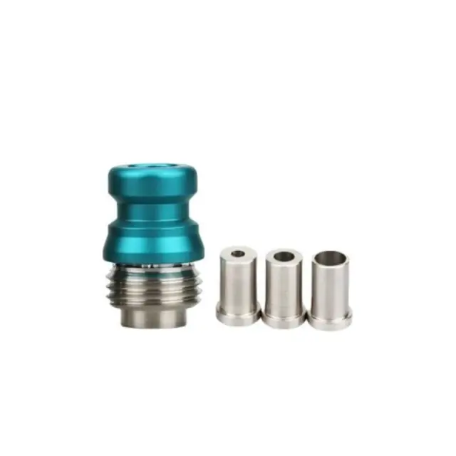 Nut Drip Tip With Inserts Billet Box - Green