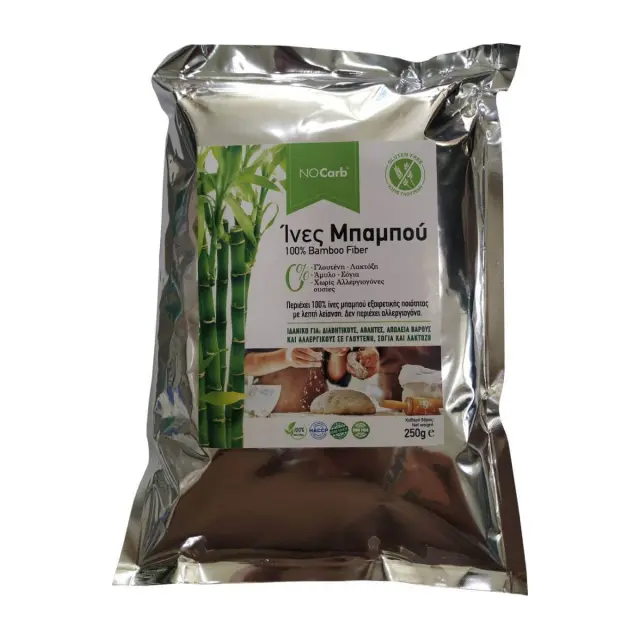 Αλεύρι – Ίνες Μπαμπού, 100% Bamboo Fiber, NoCarb, 250γρ