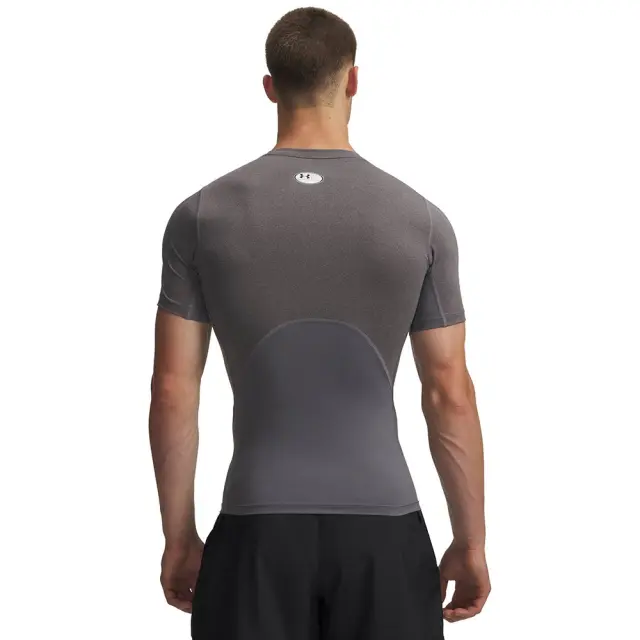 Under Armour Heat Gear Comp SS (1361518-090) - Ανθρακί 2