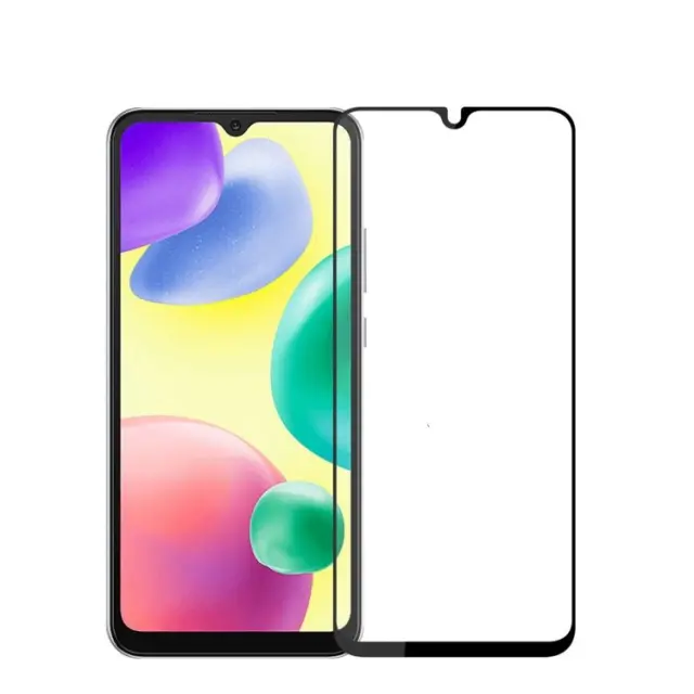 Full Face Αντιχαρακτικό Γυαλί 9H Για Xiaomi Redmi 10C/12C/Poco C40 -Μαύρο ΟΕΜ.