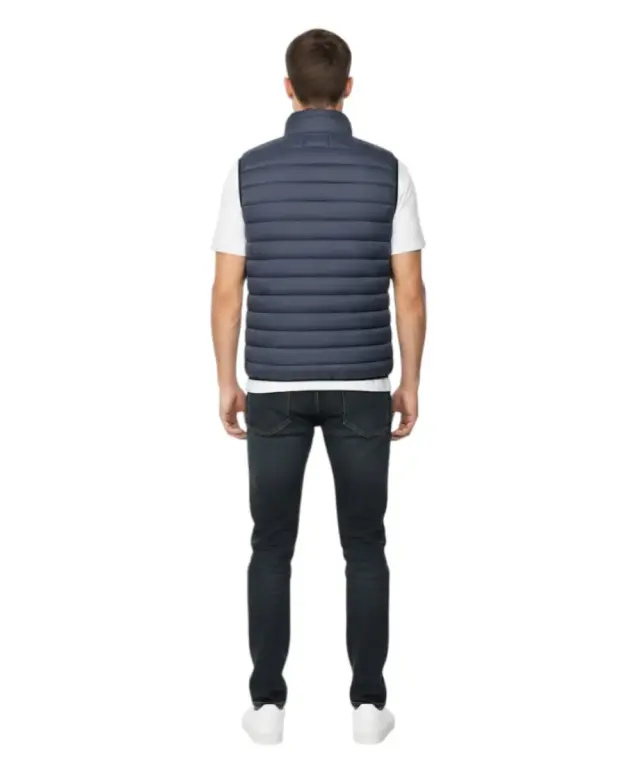 Cavalli Class - Ανδρικό Αμάνικο Χειμερινό Μπουφάν TXT40USB049-04926 Μπλε Σκούρο 2