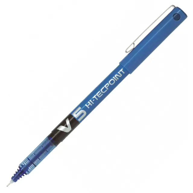 Στυλό Pilot Hi-tecpoint V5 0,5mm needle με καπάκι μπλε