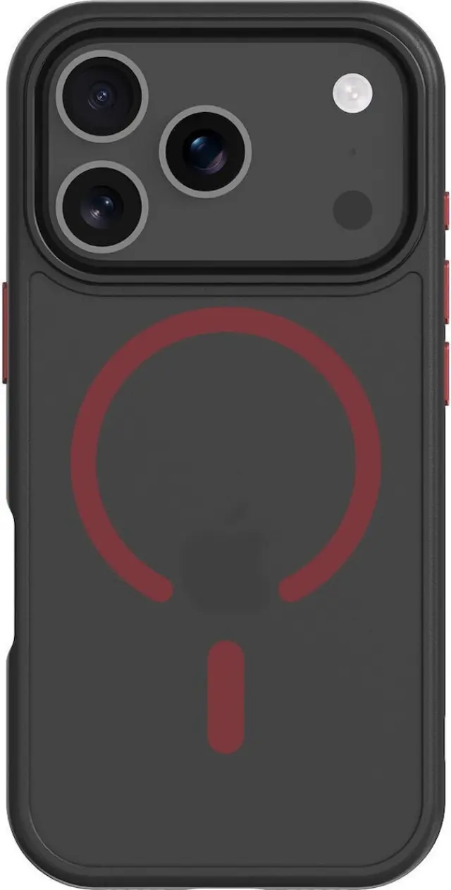 Tactical Magforce Hyperstealth Back Cover iPhone 18 Pro / 17 Pro Black/Red 3