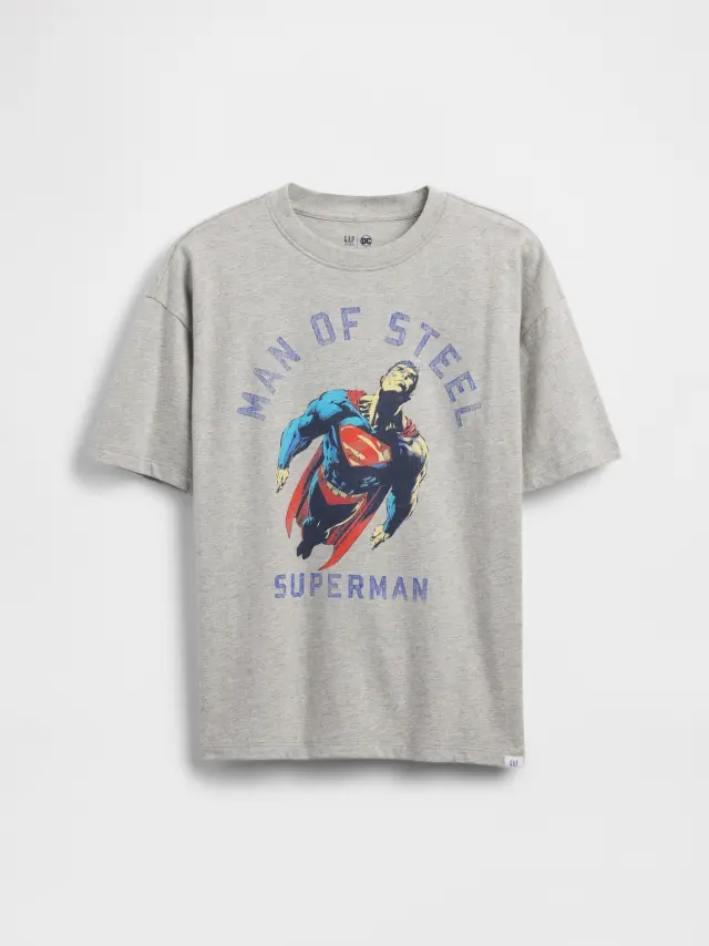 Παιδική Μπλούζα με Γραφικά Superman Light heather gray - M