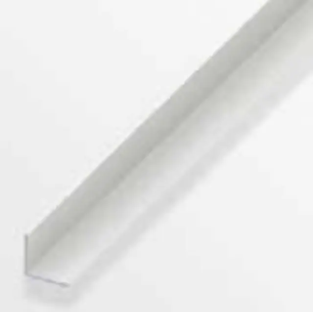 Προφίλ Γωνιακό Πλαστικό Ισόπλευρο PVC Λευκό 25x25x1.8mm (161438)