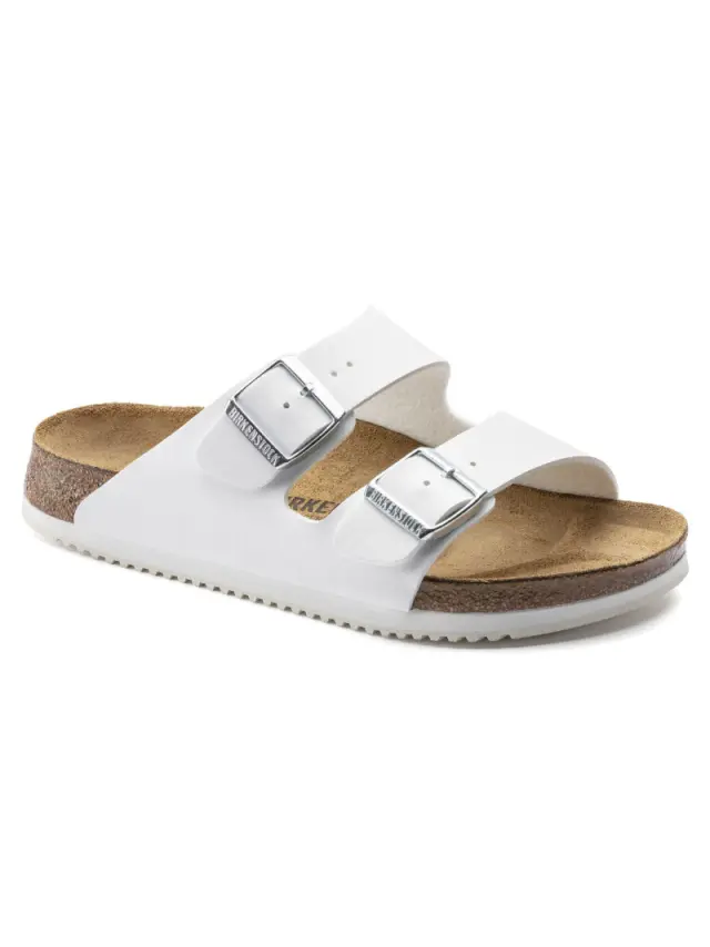 Birkenstock Πέδιλα Ανδρικό Birko-Flor(ανθεκτικό υλικό της Birkenstock-επιτρέπει την επαφή με το νερό) Άσπρο BIR/ARIZONA 1018220 WHITE 2