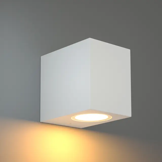 it-Lighting Norman 1xGU10 Outdoor Up or Down Wall Lamp White D:8cmx7cm (80200424) 2