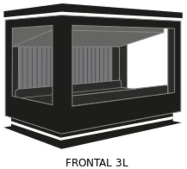 Bellido Llama Cristal 80 Lateral 3L Πανοραμικό Ενεργειακό Τζάκι Ξύλου 3