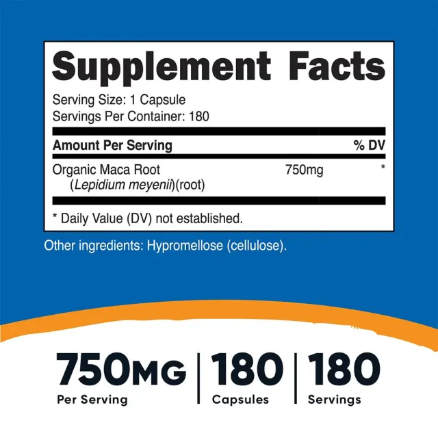 Nutricost Maca Root 750 mg 2