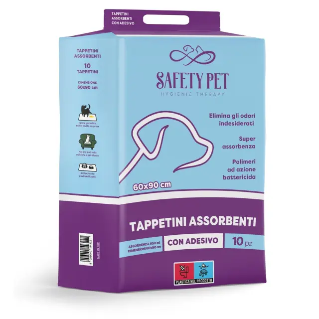 Safety Pet Quickdry Επιδαπέδιες Πάνες Σκύλου 60×90cm 10τμχ