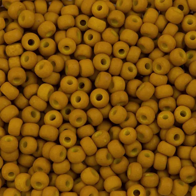 Χάντρα Miyuki Round Rocailles 8/0 - 1233 - Matte Opaque Mustard ~25gr