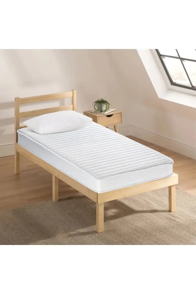 Stewehome Ορθοπεδικό στρώμα αφρού Μονό λευκό 190x90x15 cm