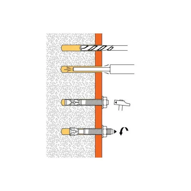 FIX3 SPIT 8-90/40 - Μεταλλικό εκτενούμενο αγκύριο 3