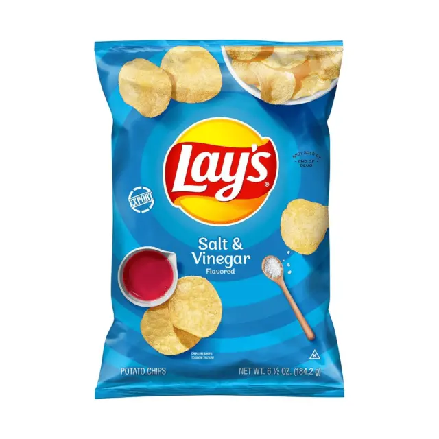 Lay's Salt & Vinegar Potato Chips 184,2gr
