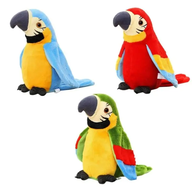 Λούτρινος Παπαγάλος Plush Parrot που Μιλάει Μιμείται και Κουνάει τα Φτερά - Parrot 0256008