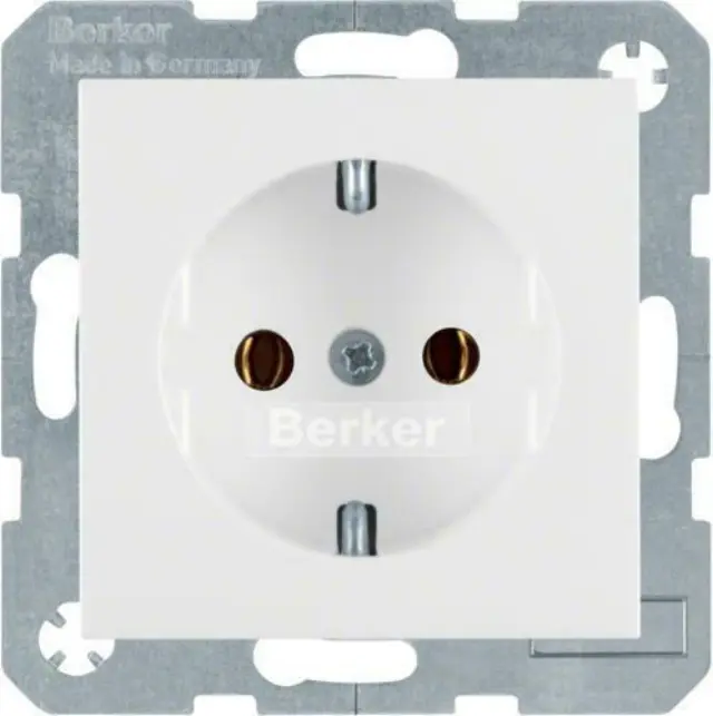 SCHUKO soc. out., S.1/B.3/B.7, p. white glossy