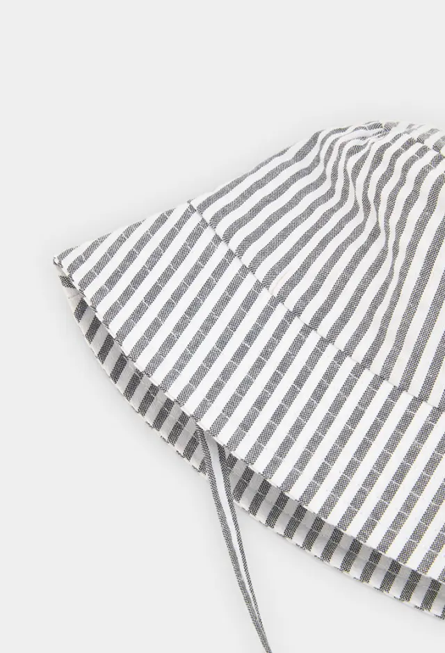 Boboli Poplin καπέλο ριγέ για μωρό 803056-9872 - S/48 3