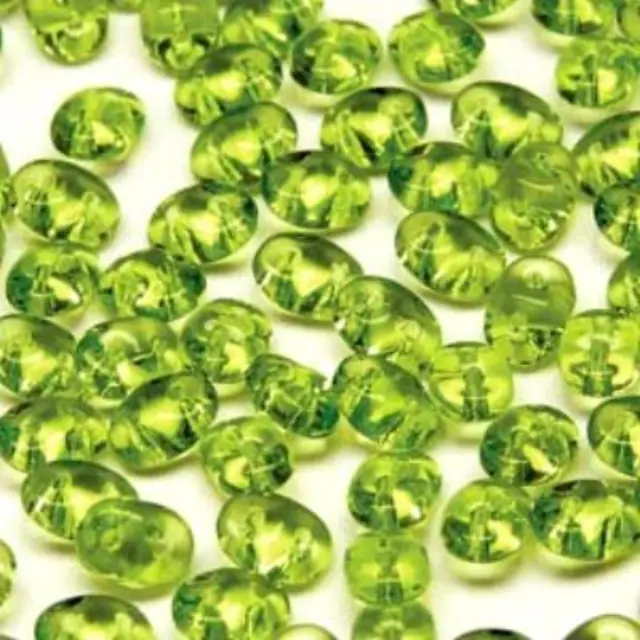 Χάντρα Superduo - Olivine - 2.5x5mm ~7gr