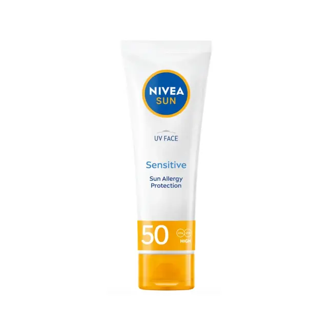 NIVEA Sun Uv Face Sensitive Αντηλιακή κρέμα Προσώπου SPF50 50ml