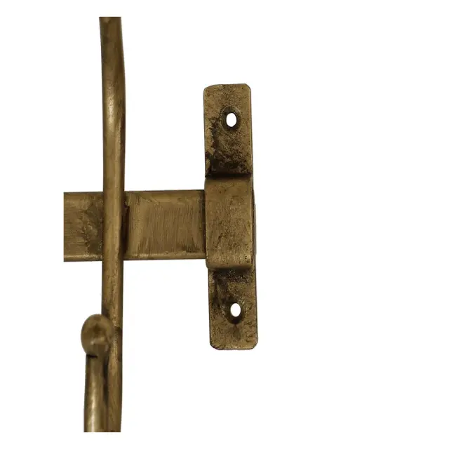 Κρεμάστρα Τοίχου Χρυσό Μέταλλο 76.5x8.5x24cm 3