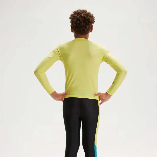 Speedo Unisex Kids Long Sleeve UV Protection Rash Top Κίτρινο 800319314309 (Speedo) - 164 3