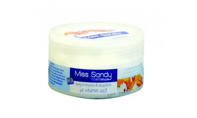 Miss Sandy Κρέμα Χεριών και Σώματος με Βιταμίνη Aef 200ml