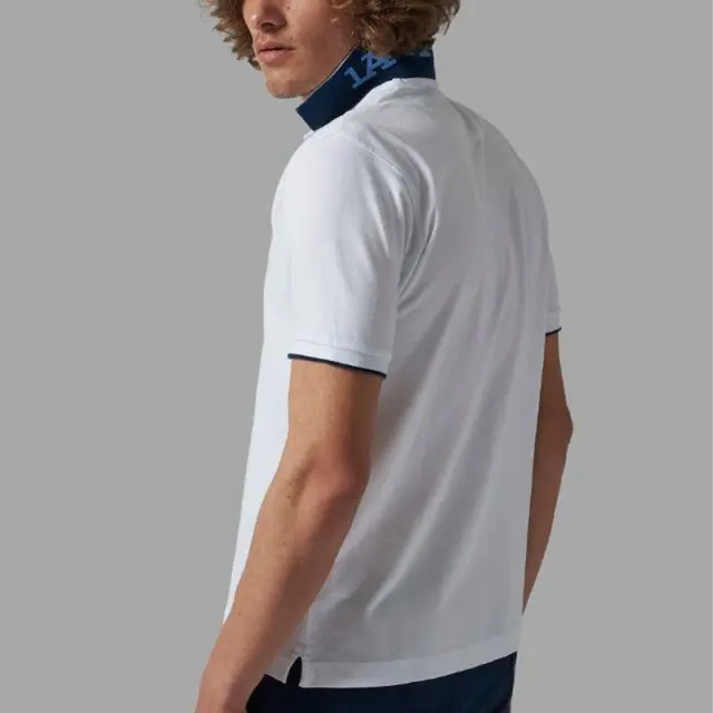 La Martina - Ανδρικό Κοντομάνικο Polo Regular Fit CCMP01-PK001-00001 Λευκό - 2XL 3