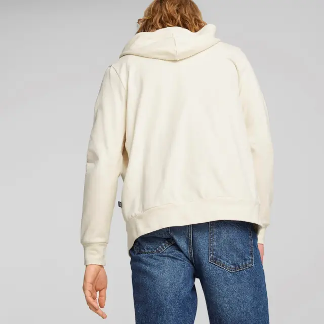 Puma Better Essentials Ανδρική Φούτερ Ζακέτα με Κουκούλα 676815-99 Λευκή - M 3