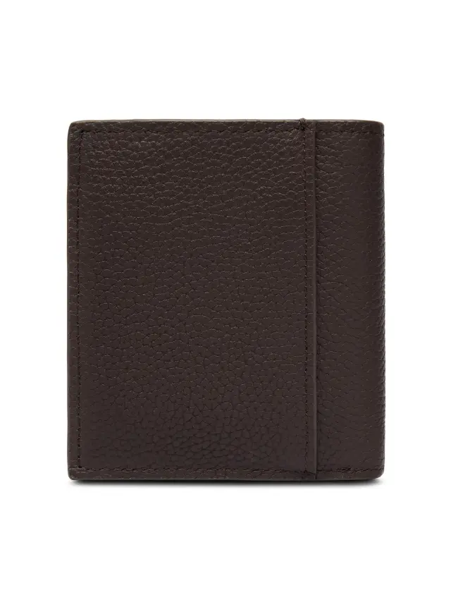 Calvin Klein Foil Emboss Slim Trifold W Card Μεγάλο Ανδρικό Πορτοφόλι Καφέ 2