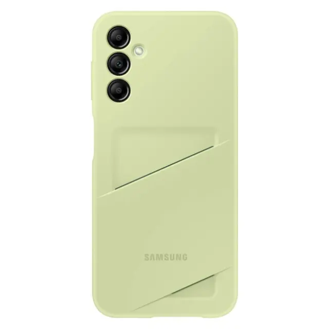 Samsung Back Cover Σιλικόνης με Υποδοχή για Κάρτες Lime (Samsung Galaxy A14 5G)