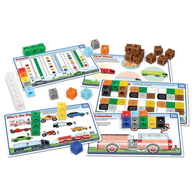 Learning Resources Εκπαιδευτικό Παιχνίδι MathLink® Cubes Early Maths Activity Set – Mathmobiles για 5+ ετών LSP 9332-UK 2