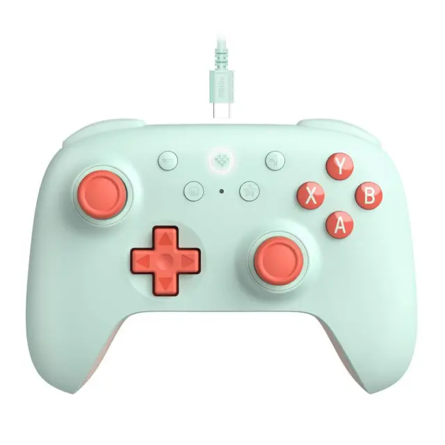 8BitDo Ultimate 2C Ενσύρματο Gamepad για PC + Android με Hall Effect Joysticks, Triggers, 1000Hz + Turbo – Mint