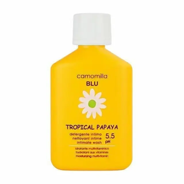 Camomilla BLU Tropical Papaya pH 5.5 Υγρό Καθαρισμού για την Ευαίσθητη Περιοχή με Χαμομήλι 50ml