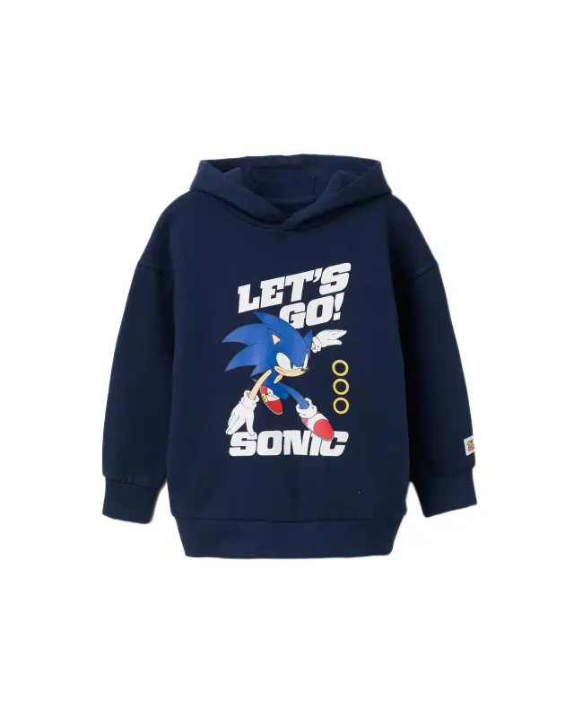 Zippy παιδική φούτερ μπλούζα με κουκούλα Sonic για αγόρι ZKBAP0202_26073-1